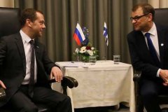 Медведев обсудил с премьером Финляндии «Северный поток — 2»